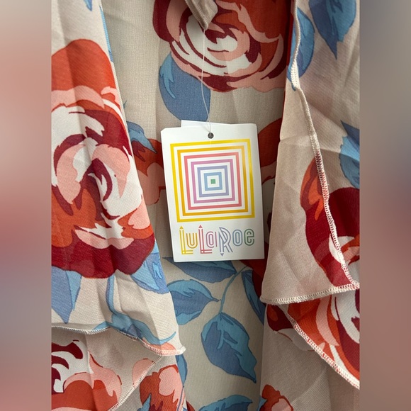 LULAROE “Shirley” womens large chiffon kimono - Picture 3 of 6